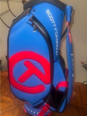 Scotty Cameron Blue Golf Stand Bag with Red Accents